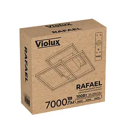 Світильник LED smart RAFAEL+пульт 100W 3000-5000K IP20 прямокутний біло-чорний Violux ( 220905 ) - мініатюра 9