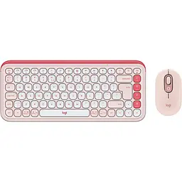 Комплект (Клавіатура та миша) Logitech Pop Icon Combo Rose (920-013142)