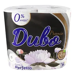 Туалетний папір Диво Premio Fiore Perfetto, тришаровий, 4 рулони - мініатюра 2
