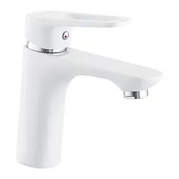 Змішувач для умивальника Mixxus Nevada 001 Nut white MI5798 Білий матовий