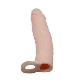 Насадка на пеніс Pretty Love Penis Sleeve Flesh 7" 18 см тілесний - мініатюра 5