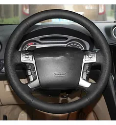 Чохол Обплетення Керма для Ford Mondeo/Galaxy/C-Max 2006-2014 Шкіра (Модельна Викрійка) №18