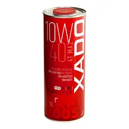 Моторна олива XADO Atomic 10W-40 4T MA2 RED BOOST 1 л ХА 26132 - мініатюра 2