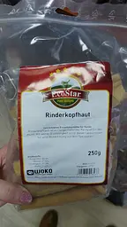 Ласощі для собак EcoStar Rinderkopfhaut Яловича шкіра, 250 г - мініатюра 2