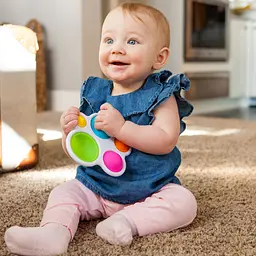 Прорізувач та тактильна іграшка Fat Brain Toys dimpl Натисни на кулю (F192ML) - мініатюра 5