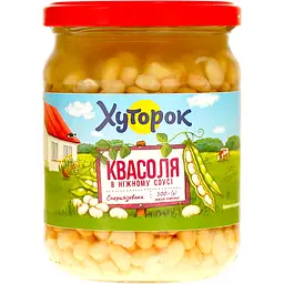 Квасоля Хуторок в ніжному соусі 500 г
