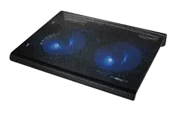 Подставка для ноутбука Trust Azul до 17", Black, 2x12.5 см вентиляторы, голубая LED-подсветка (20104)