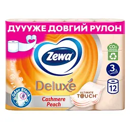 Туалетний папір Zewa Deluxe Персик 3 шари 12 рулонів (7322541396026) - мініатюра 9