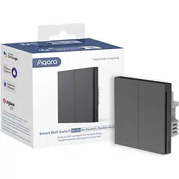 Розумний вимикач Aqara Smart Wall Switch H1 Grey (WS-EUK02) Global EU [111940] - мініатюра 4