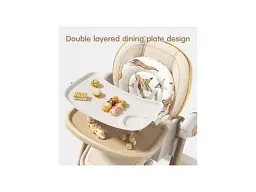 Стільчик-шезлонг для годування 2 в 1 Kidilo Baby Chair Z901 pink (11-3) - мініатюра 7