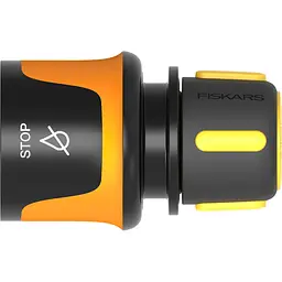 Конектор для шланга Fiskars 9 мм (3/8") з аквастопом (1027078)