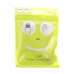 Кабель Hoco X13 Easy charged Type-C charging cable,(L-1M) білий - мініатюра 2
