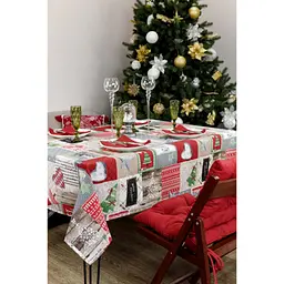 Скатертина Прованс Merry Christmas 180x132 см (4823093451421) - мініатюра 2