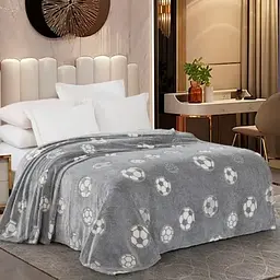Плед Love You Футбольні м’ячі Сяючі фліс, що світиться в темряві 150x200 см (81991)