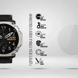 Плівка захисна Armorstandart Matte hydrogel Amazfit T-Rex Ultra 2 6 pcs (ARM91977) - миниатюра 2