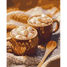 Картина за номерами "Какао з зефірками" Brushme BS54440, 40х50 см