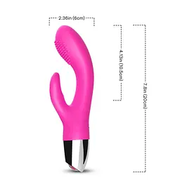Вібратор з подвійною стимуляцією Rabbit pink Boss Series 52-00017 102104 - мініатюра 5