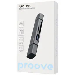 Картридер Proove Arc Link 3 in 1 (USB3.0 + SD Card + Micro SD Card) - мініатюра 2