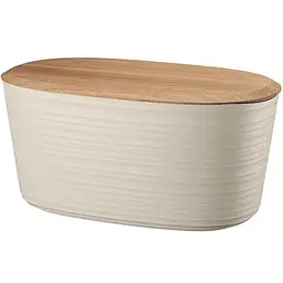Хлібниця Guzzini Tierra з бамбуковою кришкою 39.2x23.2x19 см бежева (17960079)