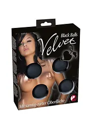 Вагінальні кульки Velvet Black Balls, 23 см, чорний - мініатюра 3