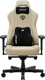 Ігрове крісло Anda Seat Kaiser 3E XL Beige Fabric (AD23YC-XL-09-I-CF-I01) - мініатюра 2