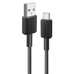 Кабель для передачи данных Anker 322 USB 2.0 AM to USB-C 0.9 m Black (A81H5G11)