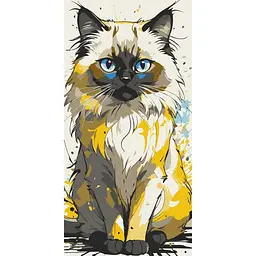 Картина по номерам ART CRAFT Красивый котик 40x80 см Разноцветный (PM-194-K-1506)