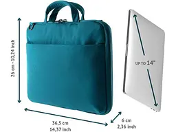 Сумка для ноутбука Tucano Darkolor 14 Light Blue (BDA1314-Z) - мініатюра 5