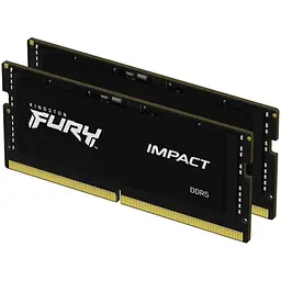 Модуль пам'яті для ноутбука SoDIMM DDR5 64GB (2x32GB) 4800 MHz FURY Impact Kingston Fury (ex.HyperX) (KF548S38IBK2-64)
