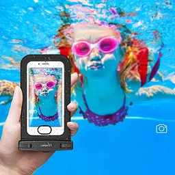 Водонепроникний чохол UGREEN Waterproof Phone Pouch Clear/Black [LP186] [69039] - мініатюра 4
