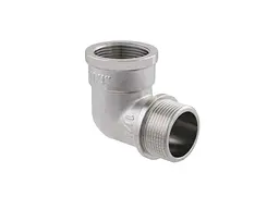 Кут RAFTEC 1 1/4" латунь, ЗВ, DN32, нікель, UP04 - мініатюра 2