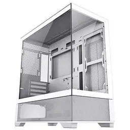 Корпус GameMax Vista MW білий, без БЖ, Mid Tower, Micro ATX / Mini-ITX, 2xUSB 2.0, 1xUSB 3.0, 485x210x433 мм, 0.6 мм, 7.45 кг