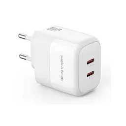 Зарядний пристрій XO L140 35W 2xUSB-C PD White (L140_White)