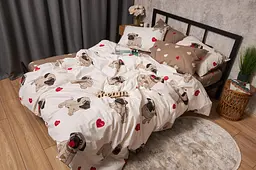 Підковдра Moon&Star Бязь Gold Люкс Bulldog Love Євро 200x220 см - мініатюра 4