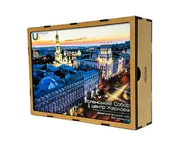 Пазл дерев`яний UkrainianPuzzles Успенський собор і центр Харкова - мініатюра 4