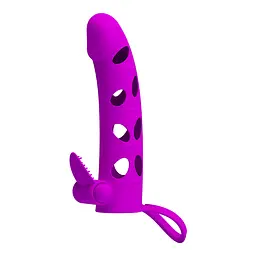 Насадка на пеніс PRETTY LOVE Vibrating Penis Sleeve with Ball Strap PRETTY LOVE BI-026215-1 99121