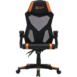 Ігрове крісло Canyon Flow MCH01 Mesh Black Orange (CNE-MCH01) - мініатюра 2