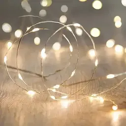 Гірлянда Роса 20м USB 200 LED на прозорій проволоці Теплий білий - мініатюра 2