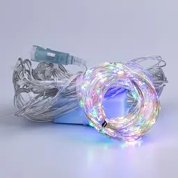 Гірлянда-штора Роса 200 LED розмір 3*3 м, мультиколор GarlandoPro 173305ML - мініатюра 8