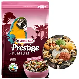 Повнораціонний корм для великих папуг Versele-Laga Prestige Premium Parrots Верселе-лага Преміум 2 кг (219133)
