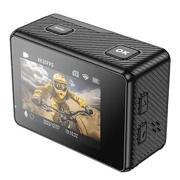 Екшн-камера Hoco DV101 Dual color screen Sports Black - мініатюра 2