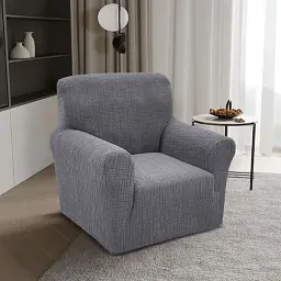 Чохол на крісло Love You New Corn Fleece сірий (82208) - мініатюра 2