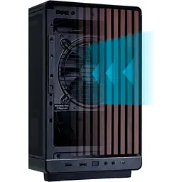 Корпус Lian Li A3-mATX Wood Edition Black (G99.A3X-WD.00) [176270] - мініатюра 7