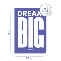 Блокнот у клiтинку Dream BIG - мініатюра 2