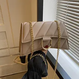 Кросбоді вигнутої форми в еко-шкірі Lilly P4-377B біж