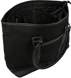 Сумка дорожня (саквояж) Live in Style Weekender 40 л 55x35x24 см коттон чорна - мініатюра 8