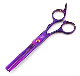 Набор парикмахерских ножниц и инструментов для Barbershop 7ел violet - мініатюра 3