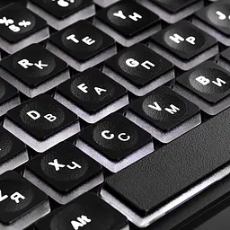 Клавіатура мембранна USB з LED-підсвіткою 2E KS-120 Black, 104key, USB-A, EN/UK, White LED - мініатюра 10