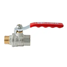 Кран кульовий ГШВ Koer Extreme KE.215-15 - 1/2" FM ручка "важіль" червона KR5750 - мініатюра 4