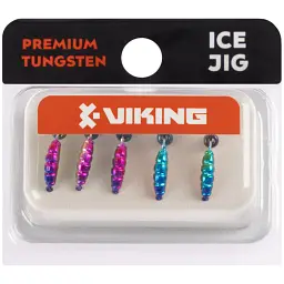 Мормишка вольфрамова Viking Fishing Shrimp+bead 0.64g 8mm Rainbow (5шт) - мініатюра 2